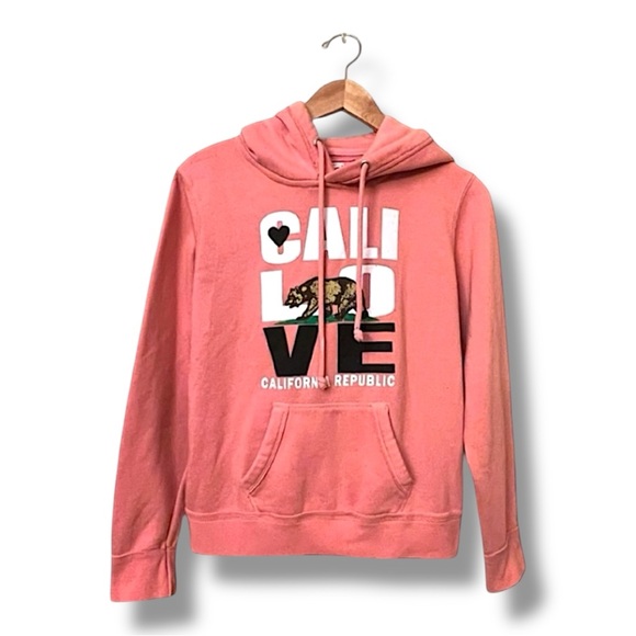 REFLEX peach CALIFORNIA Hoodie “CALI LOVE CALIFORNIA REPUBLIC” SIZE M - Picture 8 of 10